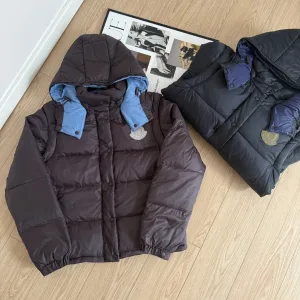 AAA High Quality Moncler Down Jacket Brown Duck Nylon Fabric Quick-Drying Street Style High-End Quality Winter