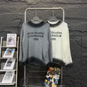 Designer Reps Acne Studios Sweater White Jacquard