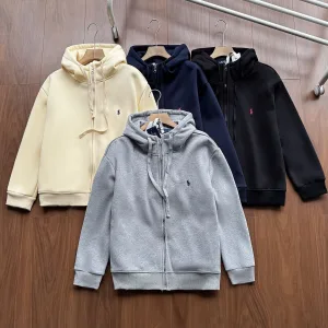 Super Clone Ralph Lauren Overcoats Red Cotton Pure Down Fleece Sophistication Autumn Winter