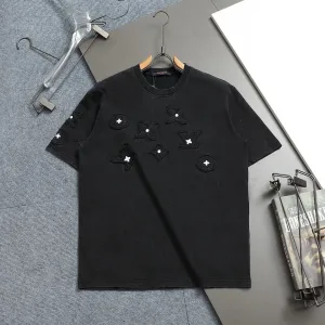 Super Clone Louis Vuitton Short Sleeves Ash Embroidery