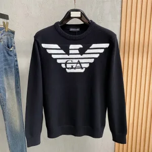High Quality Armani Sweater Color Wool Autumn Winter