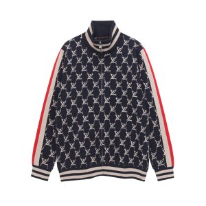 Designer Luxury Louis Vuitton Jacquard Outerwear