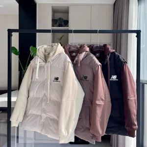 Reps High Quality New Balance Cotton-Padded Coat Brown Cotton Thick