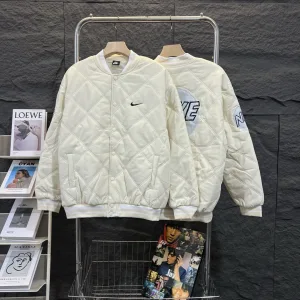 Super Clone AAA Nike Outerwear Red Autumn Winter And Embroidery