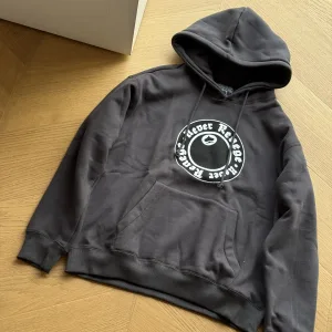 Reps Designer Stussy Hoodie Black Fleece Fabric Denim