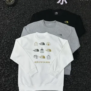 Reps AAA The North Face Hoodie Red Cotton Relaxed Fit Easy To Match Winter