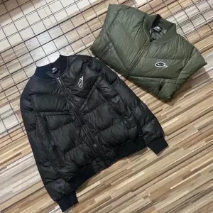 High Quality Luxury Nike Outerwear Green Cotton Xinjiang Down Fleece Minimalist Style Winter