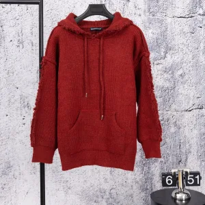 High Quality Chrome Hearts Sweater Red Winter
