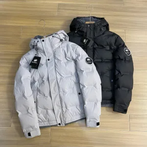 Super Clone Luxury Mammoth Down Jacket Red Cotton Gabardine Streamlined Cut