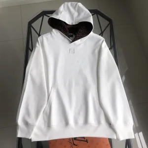 AAA Designer Fendi Hoodie Red Cotton Pure Autumn Winter Embroidery 3D Logo