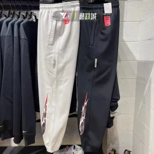 High Quality Nike Long Pants Red Cotton Pure Fleece Winter Slim Fit