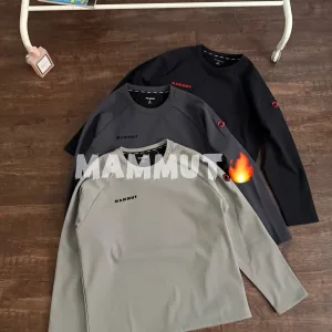 AAA Luxury Mammut Jacket Red Fleece Double-Layer Fabric Autumn Early Embroidery