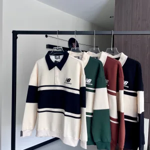 Super Clone AAA New Balance Long-Sleeved Shirts Green High-Quality Materials Multiple Colors Available