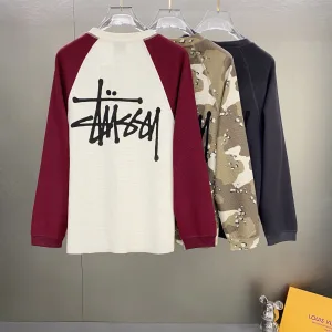 Reps AAA Stussy Long-Sleeved Shirt Red Streetwear