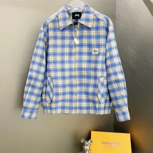 Reps Stussy Coat Red Cotton Satin Patch