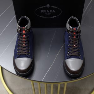 Designer Prada Leather Sneakers