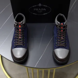 Designer Prada Leather Sneakers