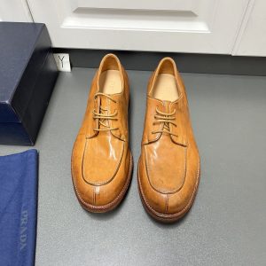 High Quality Prada Cowhide Leather Shoes For Fall