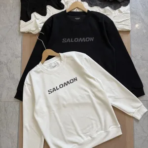 Designer Luxury Salomon Hoodie Ash Cotton Soft And Gentle Spring Autumn Winter Crisp Silhouette