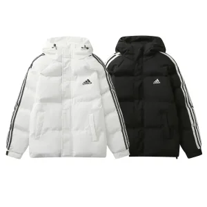 Designer AAA Adidas Outerwear Black Cotton Winter