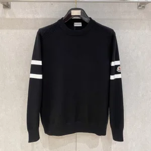 High Quality Monk Sweater Ash Wool Blend Autumn Winter And