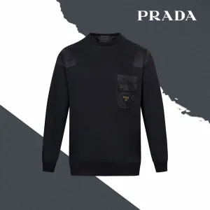 High Quality Prada Sweatshirt Ash Cotton