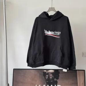Luxury Designer Balenciaga Hoodie Red Street Style Sophistication