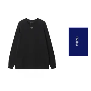 Luxury Prada Sweatshirt Ash Silk