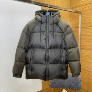 High Quality AAA Louis Vuitton Outerwear Green Goose Down Sophistication