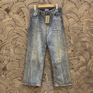 High Quality Reps Balenciaga Trousers Red Denim