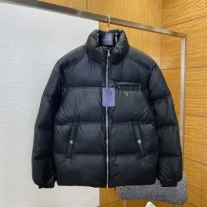Designer Prada Coat Black Duck Down Sophistication