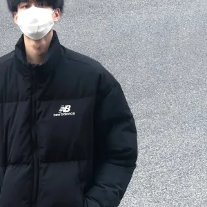Reps High Quality New Balance Cotton-Padded Coat Black Cotton Down Oxford Cloth