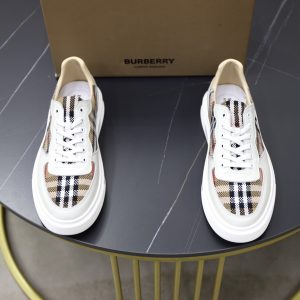 Designer High Quality Burberry Cowhide Sneakers