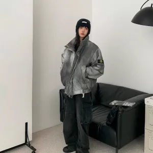 AAA Stone Island Coat Red Cotton Down Patch