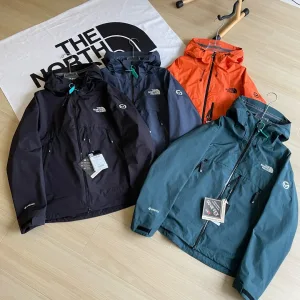 High Quality AAA The North Face Outerwear Red Gore-Tex Down Professional Outdoor Waterproof Sealing Embroidery