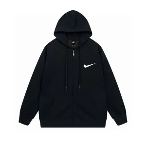 Luxury Nike Jackets Ash Cotton Xinjiang Ribbed Fabric Relaxed Fit Spring