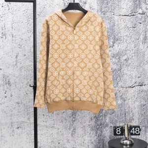AAA Louis Vuitton Jacket Blue Cashmere Easy To Match Winter