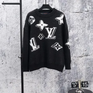 AAA Luxury Louis Vuitton Sweater Black Easy To Match