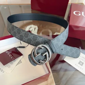 Luxury Gucci Men'S Belts Black Spring Early
