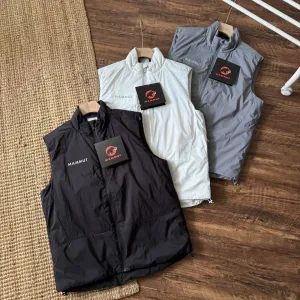 Super Clone Mammoth Vest Red Cotton Outdoor Windproof Autumn Winter Zippered Pocket
