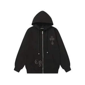 High Quality Chrome Hearts Coat Red Cotton Pure