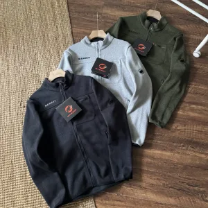 Reps AAA Mammut Coat Red Fleece Simple Design Sophistication Autumn Winter Early