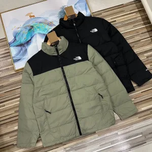 Luxury The North Face Outerwear Red Silk Duck Down Silky Smooth Rock Climbing Winter Embroidery