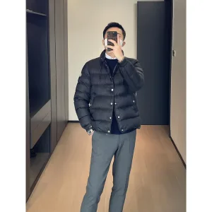Super Clone High Quality Moncler Jacket Red Duck Down Nylon Fabric Relaxed Fit
