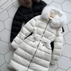Luxury Reps Moncler Outerwear Black Down Nylon Slim Fit