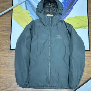 Reps Toms Coat Green Cotton Down Nylon Fleece Lace Adjustable Drawstring Autumn Winter Late Early