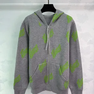 High Quality AAA Gucci Coat Ash Cashmere Jacquard