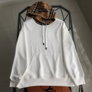 Super Clone High Quality Burberry Hoodie Black Cotton Pure