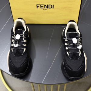 1:1 Fendi Cowhide Casual Shoes