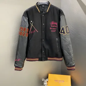 Reps High Quality Stussy Baseball Uniform Red Cotton